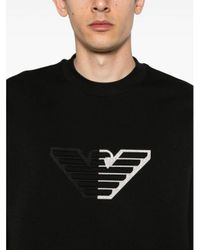emporio-armani-black-Sweatshirt-mit-Logo-Applikation (1)